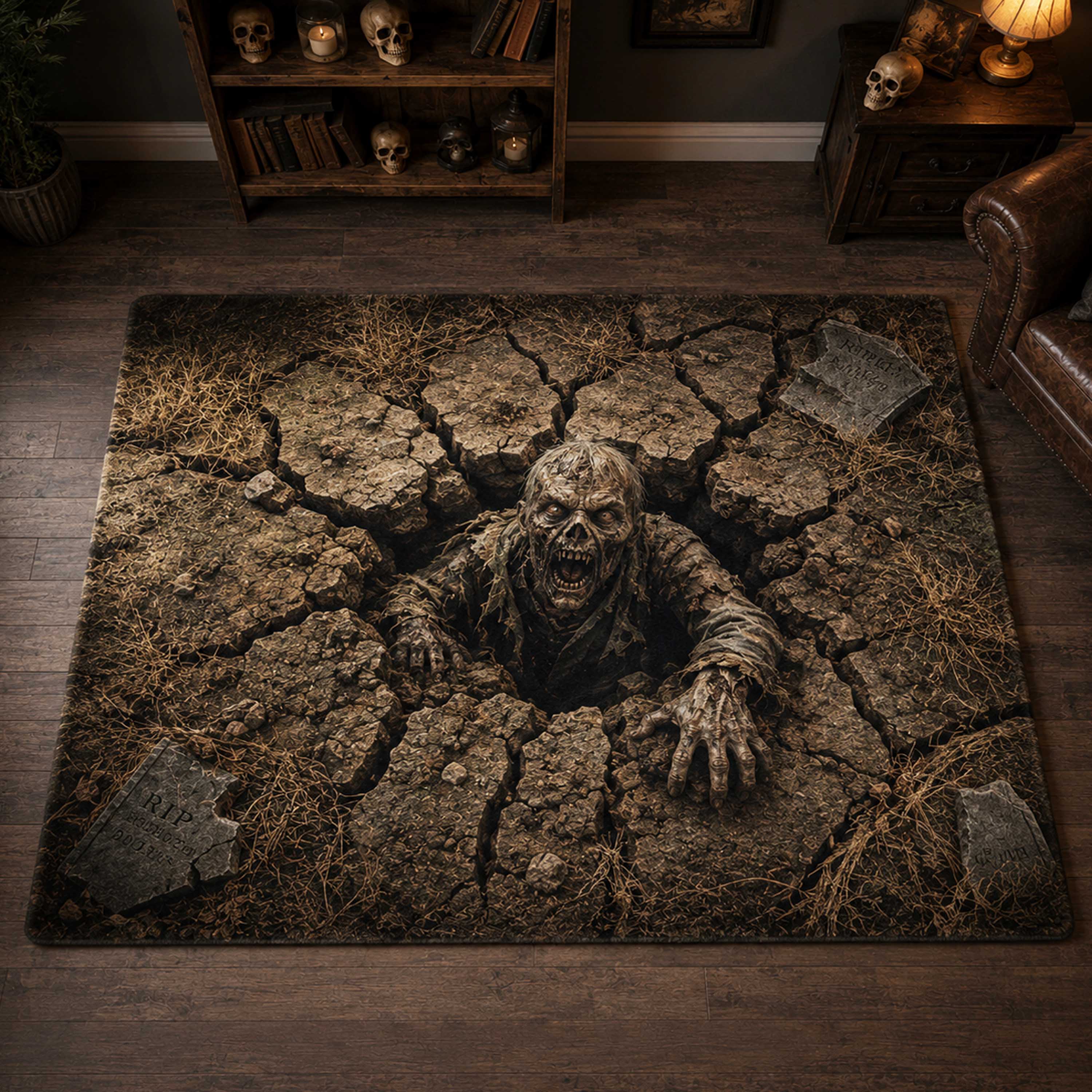 Hollow Terror Area Rug NCU0TD3033