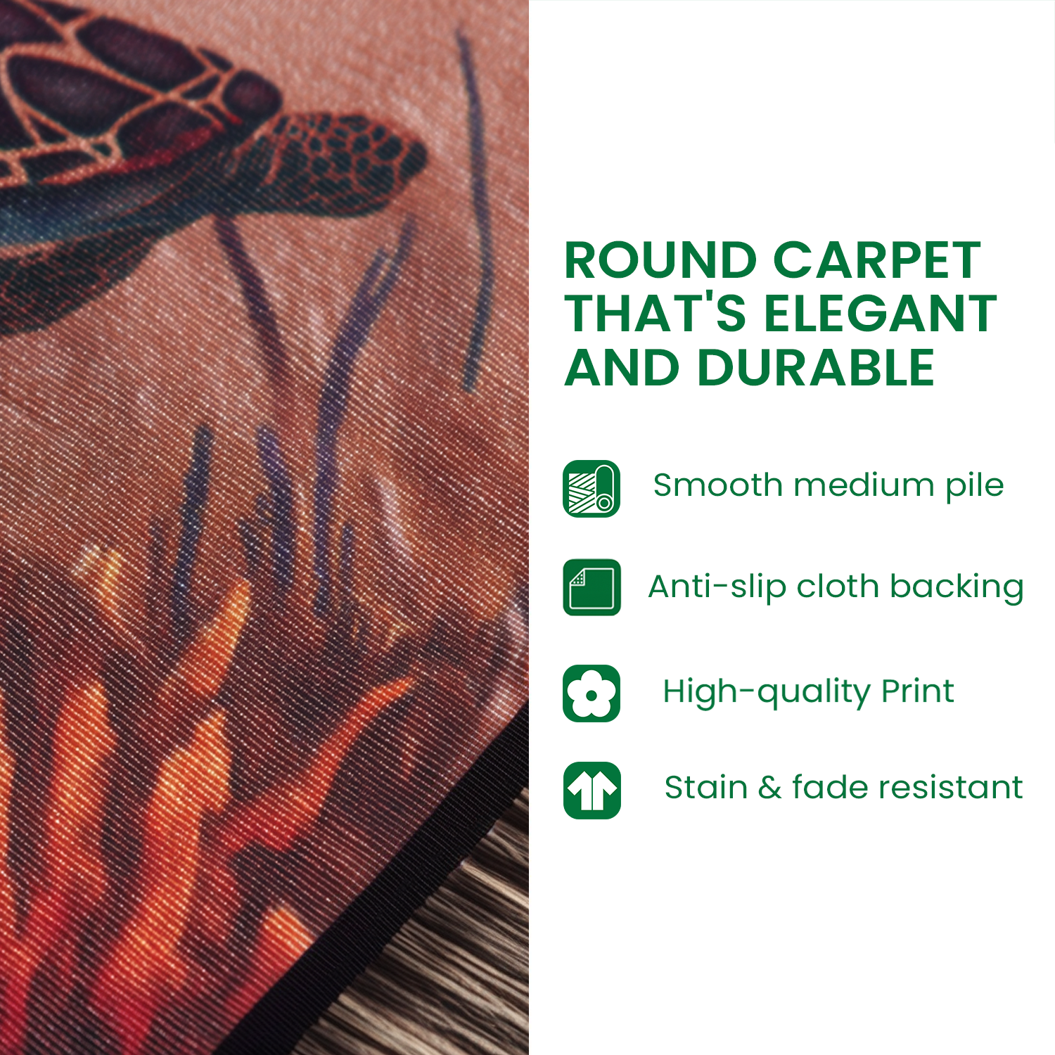 Grim Depths Round Carpet NCU0TD2942