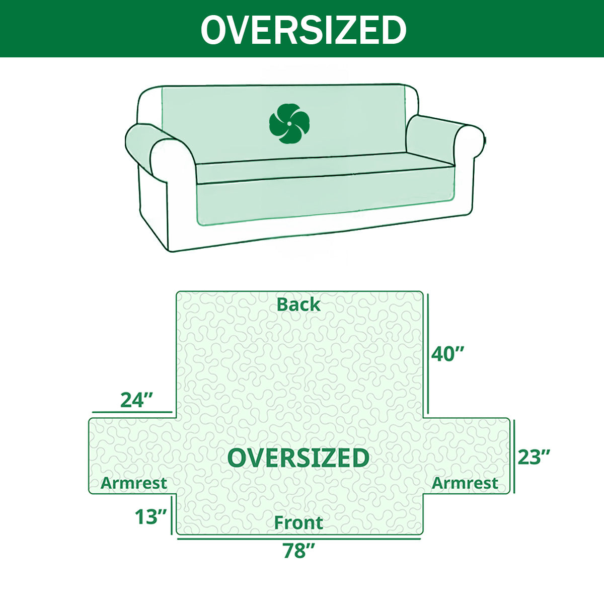 Ocean Dream Quilted Sofa Cover NCU0TD2961