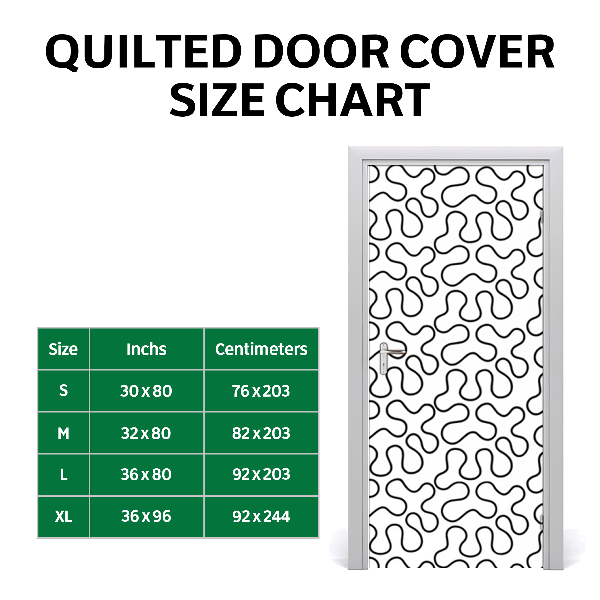 Infernal Vortex Quilted Door Cover NCU0TV2093